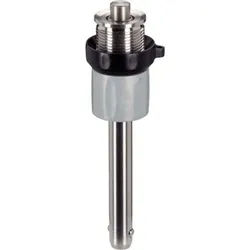 Kugelsperrbolzen, selbstsichernd, mit verstellbarem Griff | d1=12 mm / l1 von=70 mm / l1 bis=80 mm / Rostfreier Stahl 1.4305 | 22370.0646