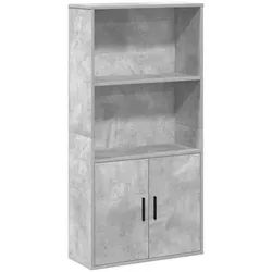 vidaXL Bücherregal Bücherregal Betongrau 60x24x120 cm Holzwerkstoff, 1-tlg. grau