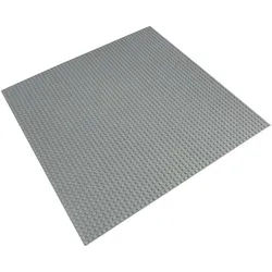 Katara Grundbauplatte 50x50 Noppen, verschiedene Farben Konstruktionsspielsteine, (1er Set), Hell Grau, 100% Kompatibel Sluban, Papimax, Q-Bricks, LEGO® grau