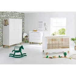 Pinolino 3-tlg. Babyzimmer Pan breit groß, weiss
