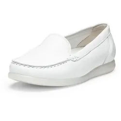 vitaform Damen Slipper Hirschleder Slipper blau|weiß 37 EU