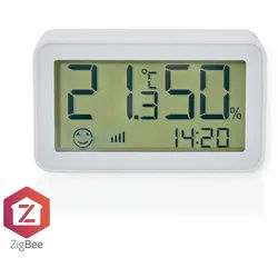 Nedis SmartLife-Klimasensor - Zigbee 3.0 - Batteriebetrieben - Android / IOS - Weiss