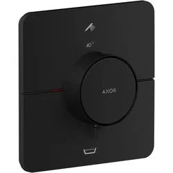 hansgrohe AXOR ShowerSelect ID Thermostat, Unterputz, softsquare, 2 Verbraucher, integrierte Sicherungskombination, 36755670, Farbe: Mattschwarz