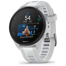 Garmin Forerunner 165 Smartwatch (3,04 cm/1,2 Zoll, Garmin), smarte Laufuhr, Garmin Coach, Tracknavigation, Wettkampfkalender grau|weiß