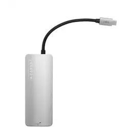 Caruba Premium Schlanker USB C Hub 5 in 1 space grau