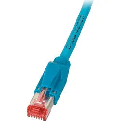 PATCH-600 1 BL - Cat.6A Patchkabel, S/FTP, 1 m, blau