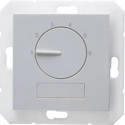 Kopp 296734001 HK07 - elektronisches Raumthermostat "Premium", Farbe: grau matt