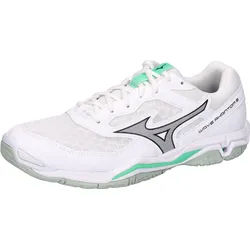 Mizuno Unisex Handballschuhe WAVE PHANTOM 3 X1GA2260-16 46 - White/Black/Frozen Emerald - 46