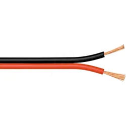 GOOBAY 15025 - Lautsprecherkabel 2x4.0mm2, 100 m rot/schwarz CCA