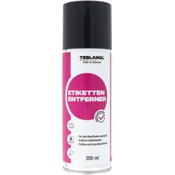Teslanol Etiketten-Entferner 200ml Label off löst Haftetiketten