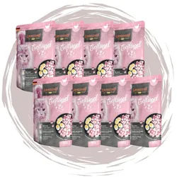 Leonardo Catfood Leonardo Frischebeutel Bundle - 8x85g verschiedene Sorten im Mixpaket Geflügel & Ei, Nassfutter für: Katzen