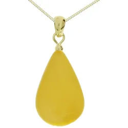 OSTSEE-SCHMUCK Kette mit Anhänger Ostsee-Schmuck Kette mit Anhänger (2-tlg) goldfarben 42 cm