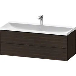 Duravit L-Cube c-shaped Set wandhängend Nussbaum gebürstet Matt 1200x480x480 mm - LC6953O69690000 LC6953O69690000