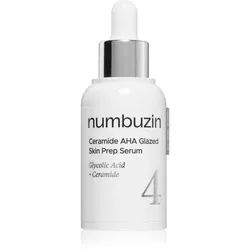 Numbuzin No. 4 Ceramide AHA Glazed Skin Prep Serum feuchtigkeitsspendendes Hautserum mit Peeling-Wirkung 30 ml