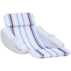 vidaXL Luftmatratze Pool Liegestuhl 140x83x60 cm weiß