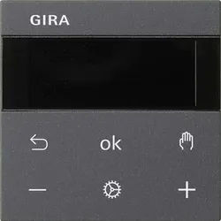 Gira 539428 S3000 Raumtemperaturregler BT, System 55, anthrazit