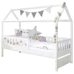 HAUSBETT 90x200cm Weiß