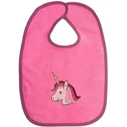 Wörner Lätzchen Einhorn Klettlatz, (1-St), mit Klettverschluss, maschinenwaschbar, trocknergeeignet rosa