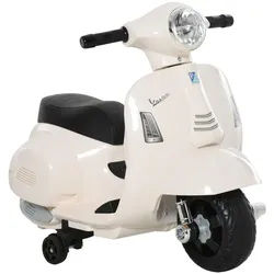 Homcom Vespa Elektromotorrad Kindermotorrad Elektrofahrzeuge 1,5 bis 3 Jahren Weiß , Metall , 38x52x66.5 cm , unisex , Freizeit & Co, Gartenspielzeug, Kinder-Elektrofahrzeuge