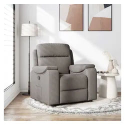 vidaXL Relaxsessel, Relaxsessel Taupe Stoff