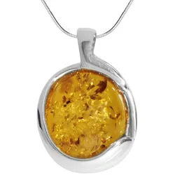 OSTSEE-SCHMUCK Kette mit Anhänger Ostsee-Schmuck Kette mit Anhänger Ragna Kette mit Anhänger Ragna (2-tlg) silberfarben 42 cm