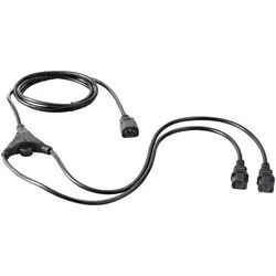 Sygonix C14 gerade - 2 x C13 gerade - 2.35 m SY-5042698 Stromkabel