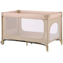 Lionelo Reisebett , Beige , Kunststoff , 67x74.9x123 cm , SGS-geprüft , zusammenklappbar, Ausstieg , Babymöbel & Kindermöbel, Babyzimmer, Babybetten, Reisegitterbetten