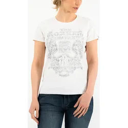 Rokker Wings Classic Damen-T-Shirt, weiss, Größe S
