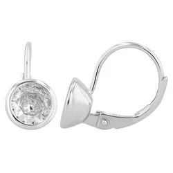 Adelia ́s Paar Creolen Damen Creolen aus 925 Sterling Silber und Zirkonia silberfarben