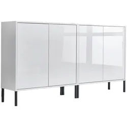 Sideboard Mailand Set 2 Weiß