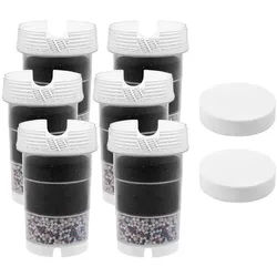 AcalaQuell Wasserfilter Jahrespaket - Kartuschen und Mikroschwamm, Zubehör für AcalaQuell Kannenfilter Modelle: Swing, Sunny, Wassetto, One, Silizia