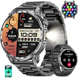 Miecgth ‎IW13 Smartwatch (4,3 cm, Andriod ios), SMARTWATCH HERREN schwarz