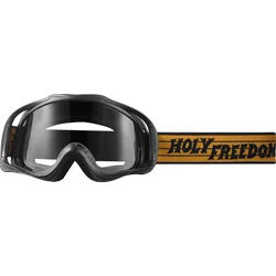 HolyFreedom Snowheels Motocross Brille, schwarz-orange für Männer