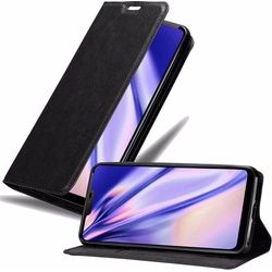Cadorabo Book Invisible Magnet Cover (LG G7 ThinQ), Smartphone Hülle, Schwarz
