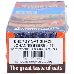 OatSnack Energy Riegel Johannisbeere