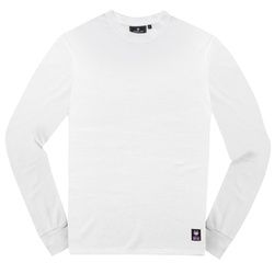 Merlin Kingsley Waffle Knit Langarmshirt, weiss, Größe S für Männer