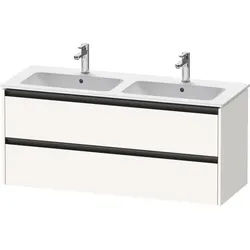 Duravit Ketho.2 Waschtischunterbau wandhängend Weiß Supermatt 1280x480x550 mm - K25266084840000 K25266084840000