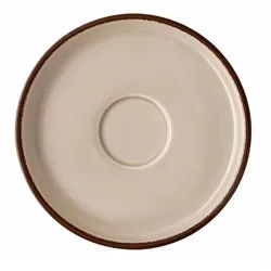 Rosenthal Untertasse Profi Casual Shell Kombi-Untertasse 16cm, Untertasse braun