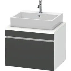 Duravit DuraStyle Konsolenwaschtischunterbau wandhängend Graphit & Weiß Matt 700x548x512 mm - DS5311 DS531104918