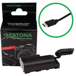 PATONA Premium USB-C Input Akku-Adapter für Sony NP-FM50