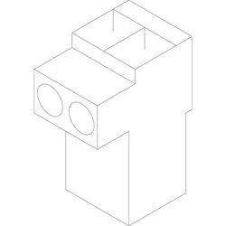 Anschlussklemme 2-polig braun VF - 54912651
