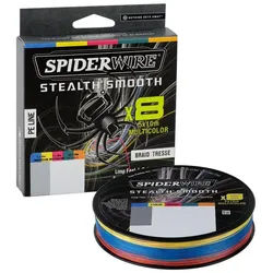 Spiderwire Angelschnur Spiderwire Stealth Smooth 8 Multicolor geflochtene Schnur, 0.29 m Länge, Salzwasser Schnur 0.29 m