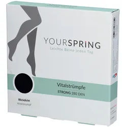 Spring® Yourspring Strong Stützkniestrumpf Gr. 38/39 blau