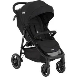 Joie Buggy , Schwarz , Textil , 58x103x93.6 cm , EN 1888 , Feststellbremse, Fußstütze abklappbar, Federung, 5-Punkte-Gurt, für Babyschale geeignet, Griff in Lederoptik, Transportsicherung, Einhand-Faltmechanismus, abnehmbarer Schutzbügel , Baby on Tour, Kinderwagen, Buggys