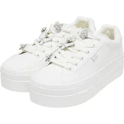 Trainingsschuh BUFFALO "Buffalo PAIRED ICE", Damen, Gr. 41, weiß multi, Baumwolle, Schuhe
