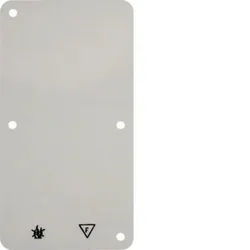 Hager WVA1762WP Selbstverlöschende Bodenplatte für Aufputz-Rahmen 2-fach, 82 x 153 mm, Aufputz-Zubehör, weiß