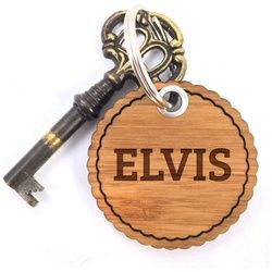 Mr. & Mrs. Panda Schlüsselanhänger Elvis - Geschenk, Schlüsselband, Schlüsselanhänger, Taschenanhänger, (1-tlg), Robust & Leicht