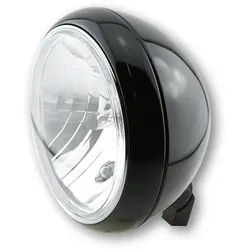 HIGHSIDER smart 7 Zoll YUMA 2 Hauptscheinwerfer, schwarz glänzend, schwarz