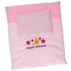 Baby Rose Doll Blanket and Pillow Set