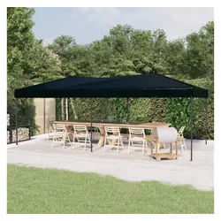 vidaXL Angelzelt, Partyzelt Faltbar Schwarz 3x6 m